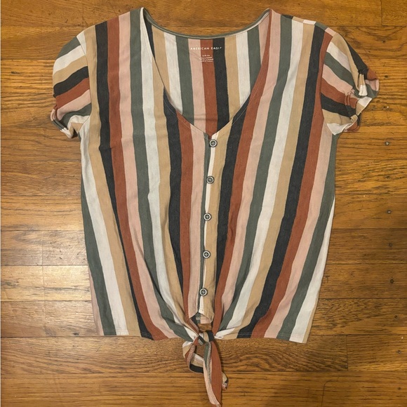 American Eagle Striped Top - Picture 1 of 3